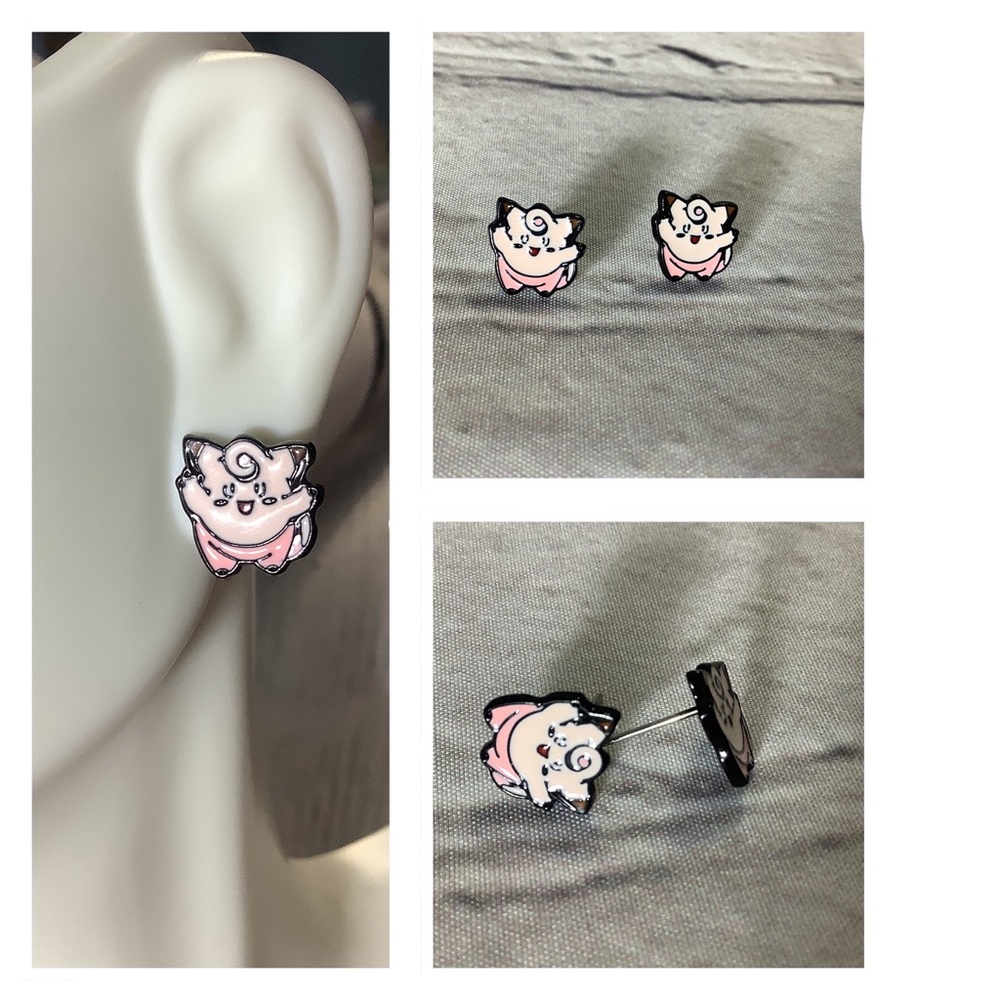 Poke-man Stud Earrings